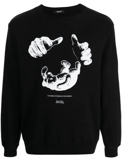 undercover 图案印花卫衣