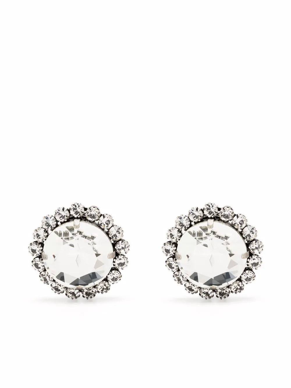 Alessandra Rich серьги Halo с кристаллами