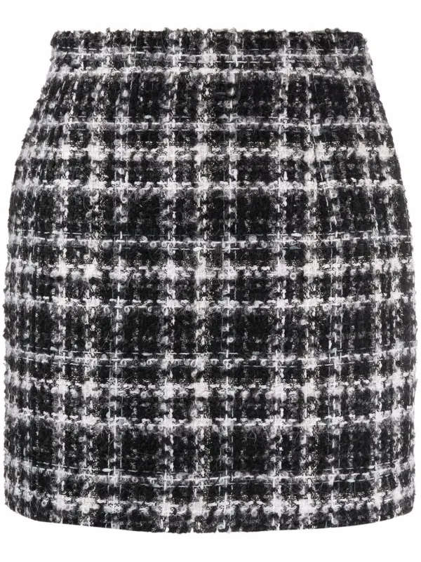 black and white checkered skirt yeezy
