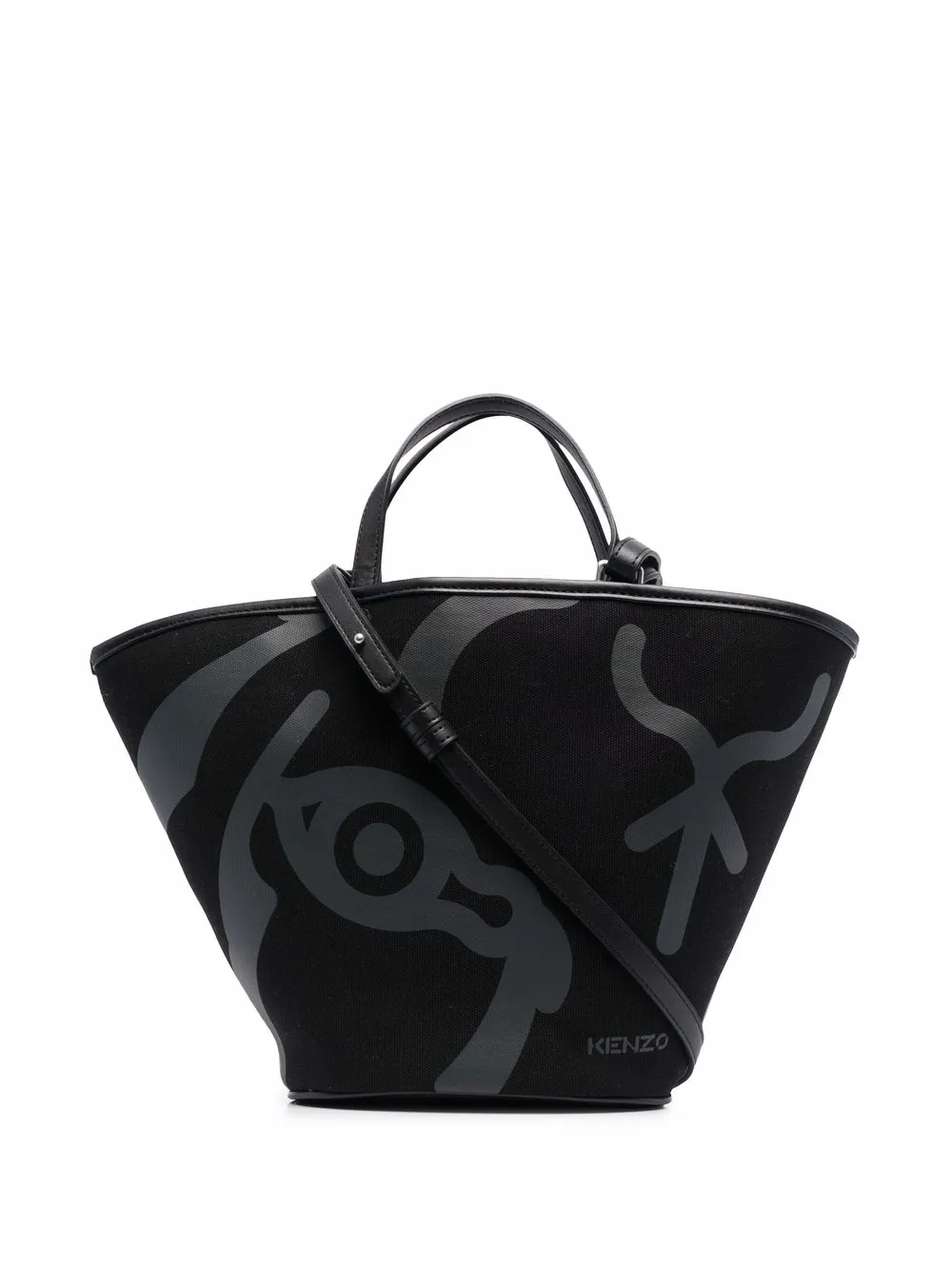 фото Kenzo abstract print shopper tote