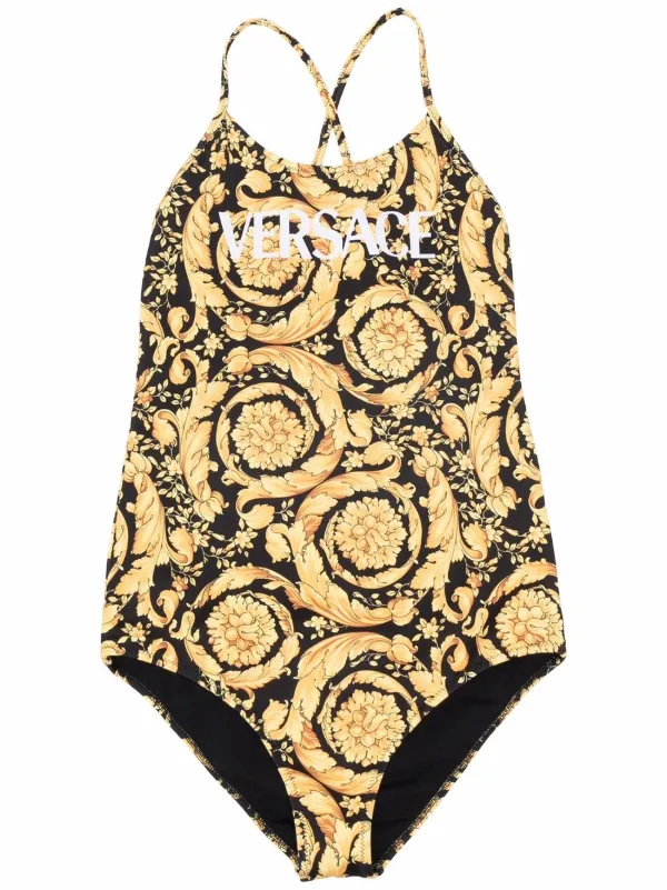 Versace Kids Traje De Baño Con Estampado Barocco - Farfetch