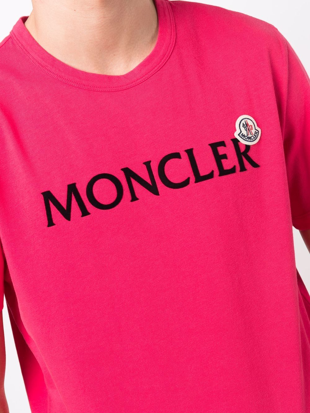 фото Moncler футболка с нашивкой-логотипом