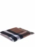 Burberry check cashmere blanket - Brown