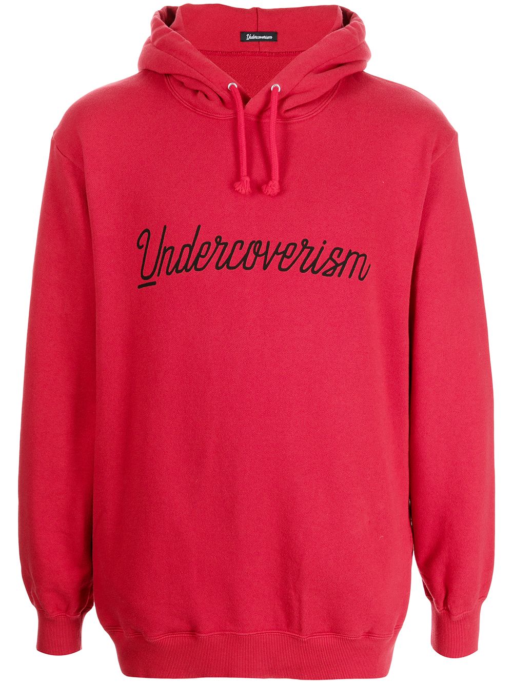 

Undercoverism cursive logo-print hoodie - Red