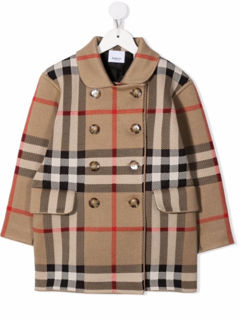 Burberry Kids double-breasted Vintage Check coat