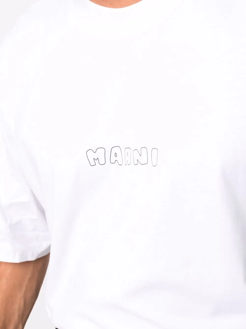 фото Marni футболка с логотипом