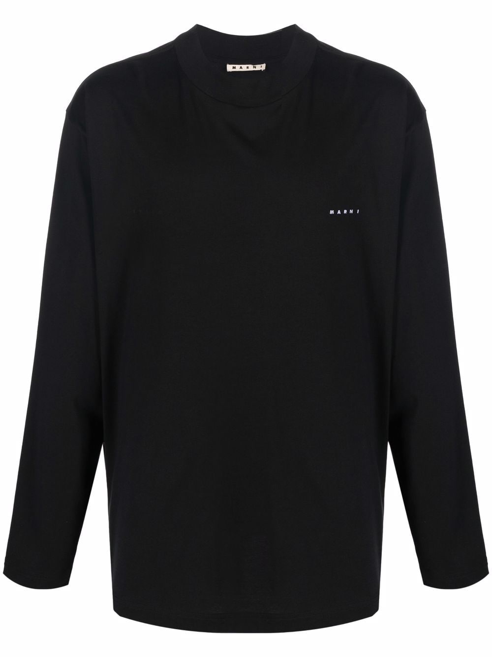 Marni long-sleeve logo-print T-shirt - Farfetch