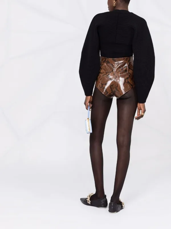 Alessandra Rich Snakeskin Effect 