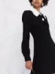 Alessandra Rich Minikleid mit Spitzenkragen