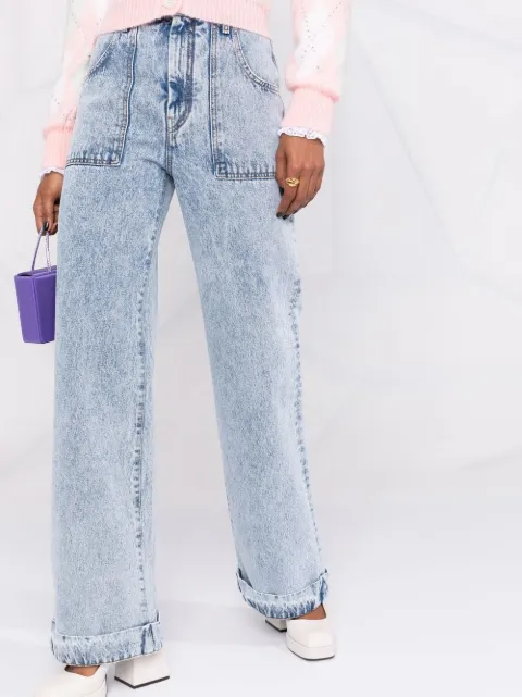 Alessandra Rich high-waisted Flared Leg 
