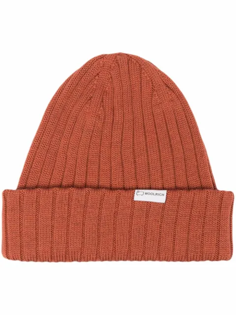 Woolrich ribbed-knit wool beanie