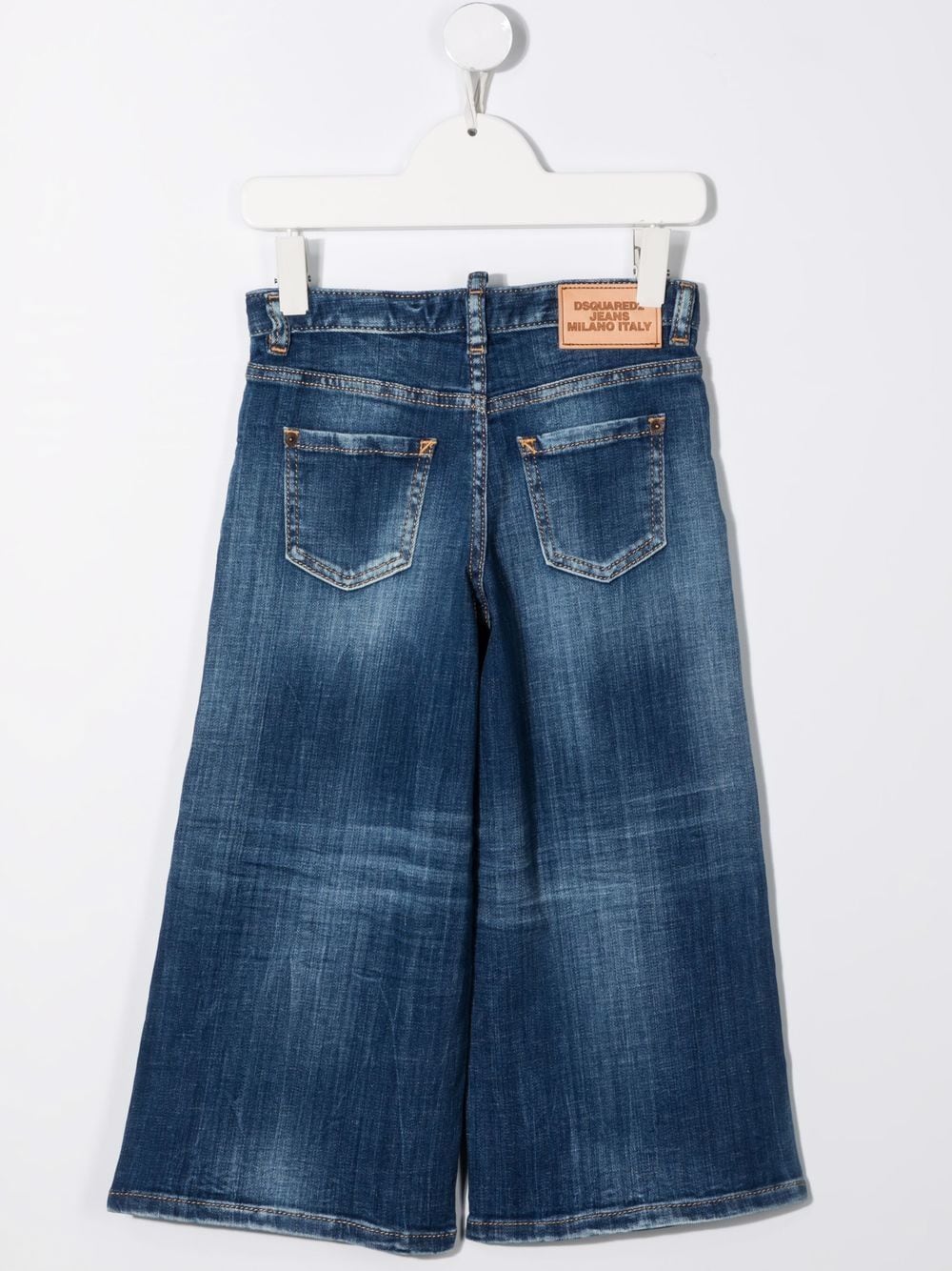 Dsquared2 Kids Jeans met wijde pijpen - Blauw