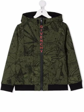 Givenchy Kids Printed Hooded Jacket - Farfetch