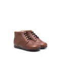 Pèpè embossed lace-up boots - Brown