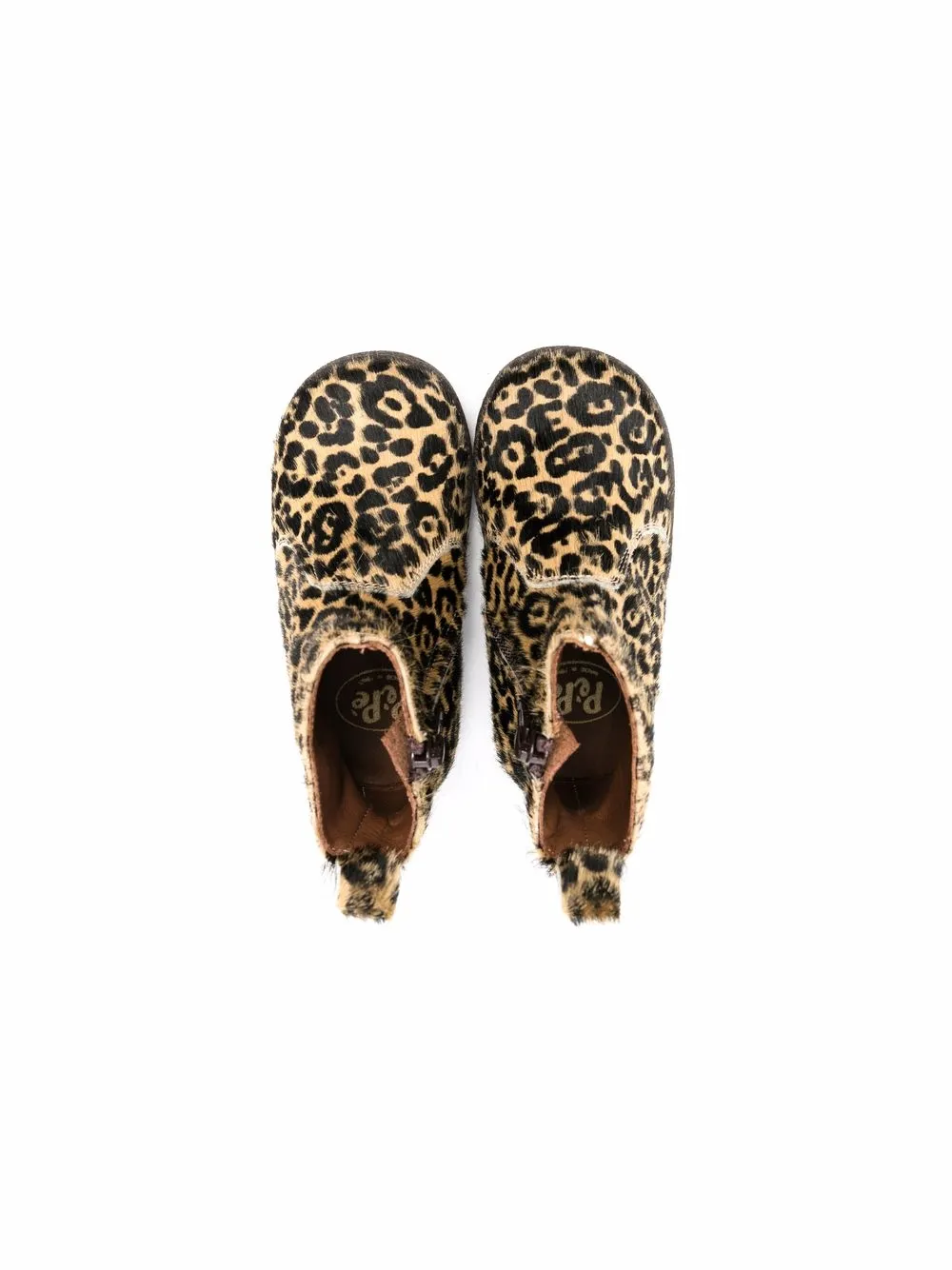 PÈPÈ LEOPARD-PRINT SLIP-ON BOOTS