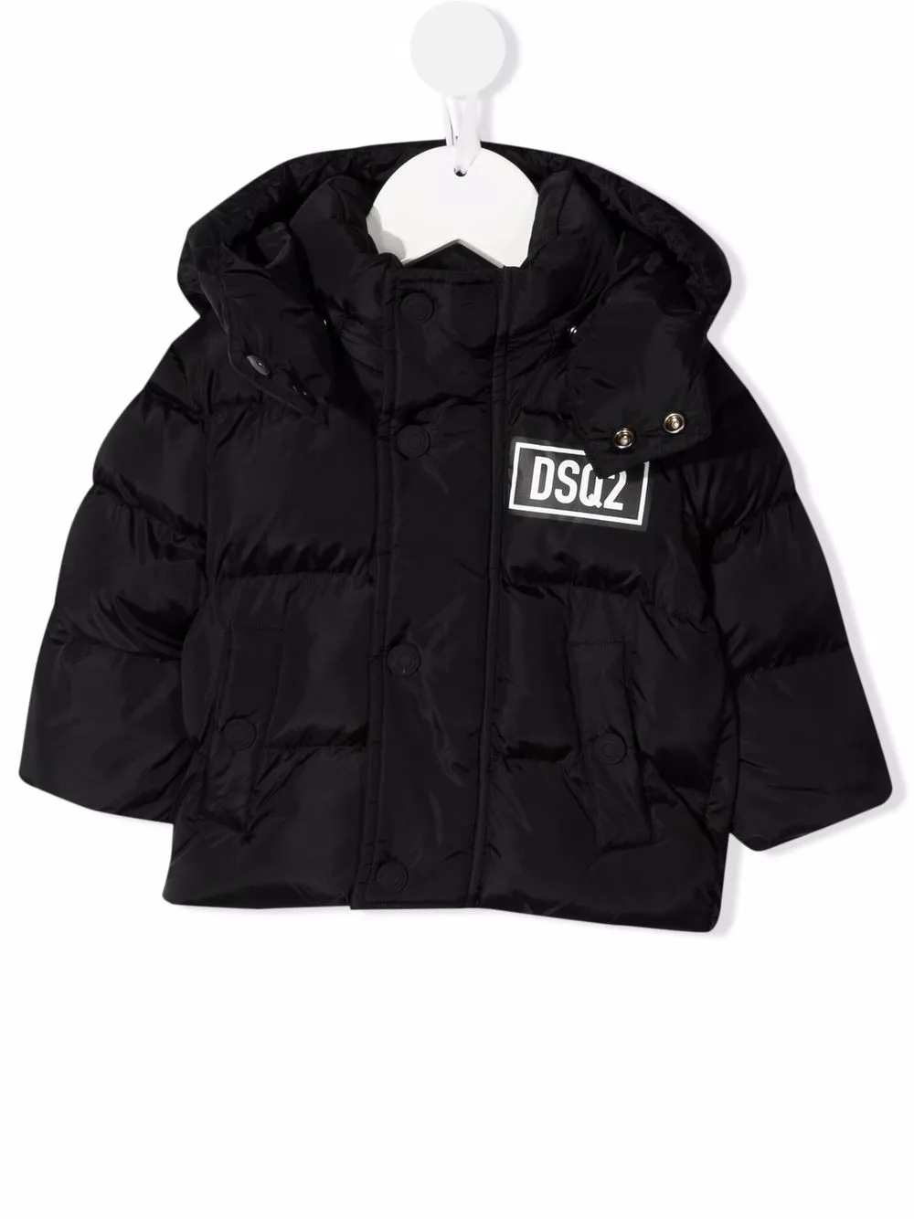 

Dsquared2 Kids abrigo capitonado con capucha - Negro