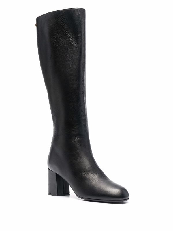 side zip knee boots