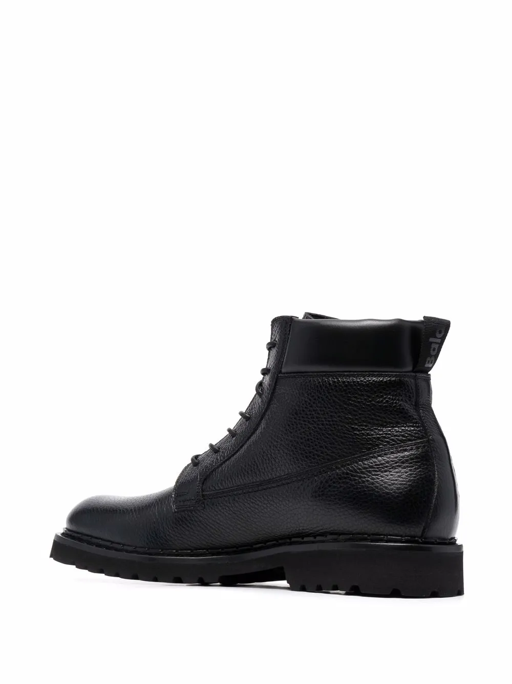 Shop Baldinini Lace-up Leather Booties In Schwarz