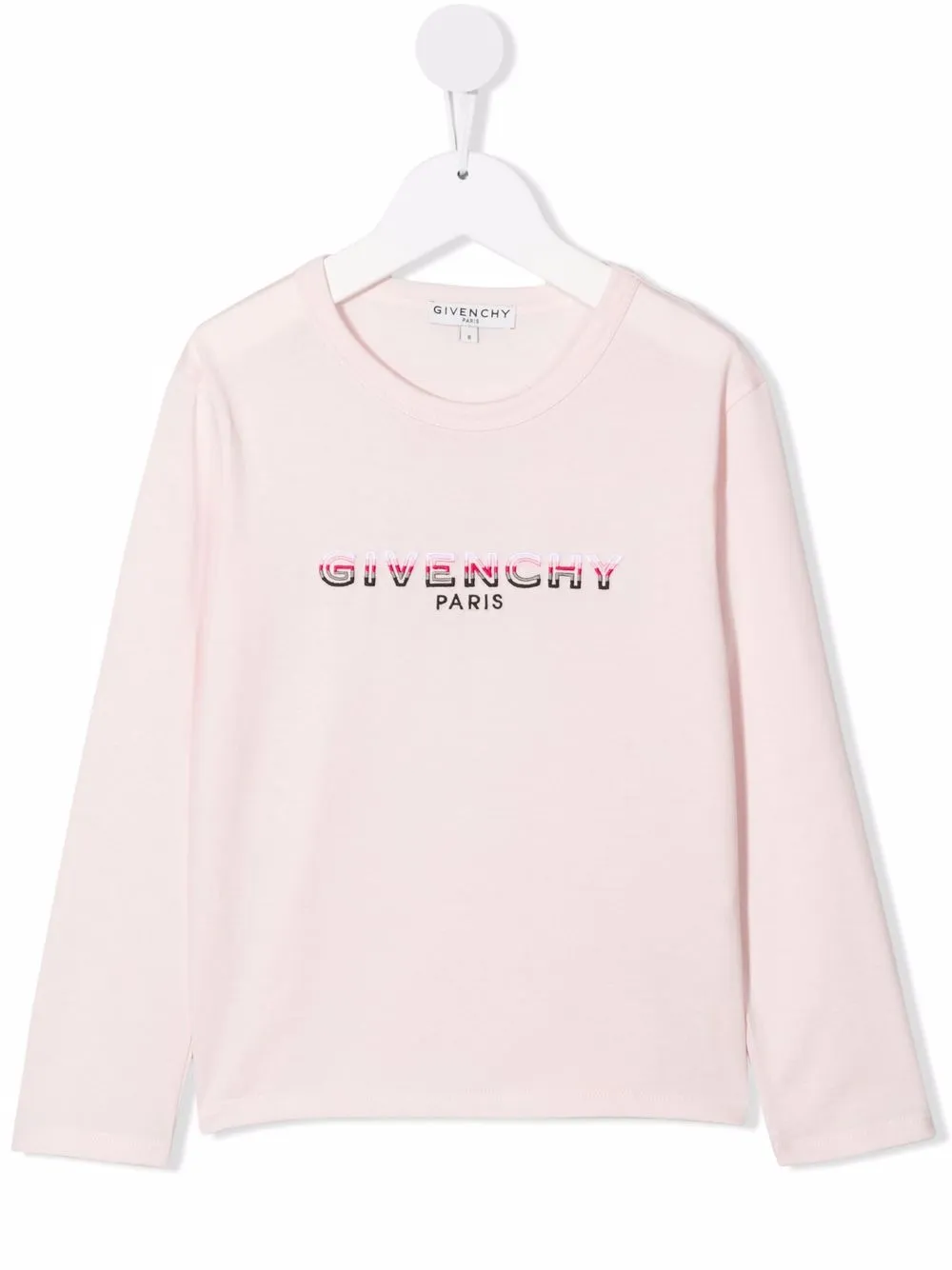 

Givenchy Kids playera con logo bordado - Rosado