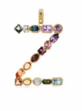 Dolce & Gabbana Rainbow Alphabet Z 18kt yellow gold multi-stone pendant