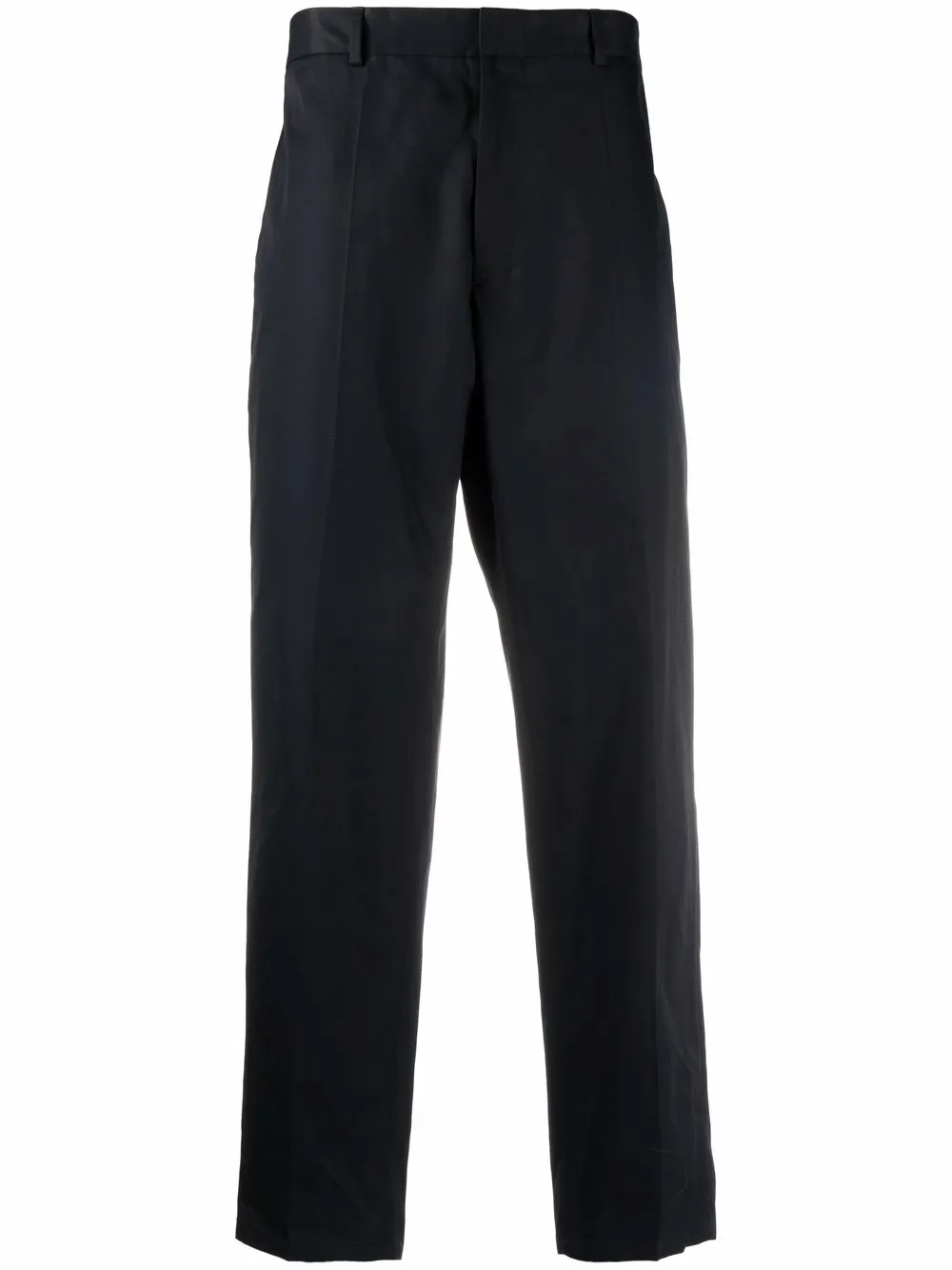 straight-leg elasticated waist trousers