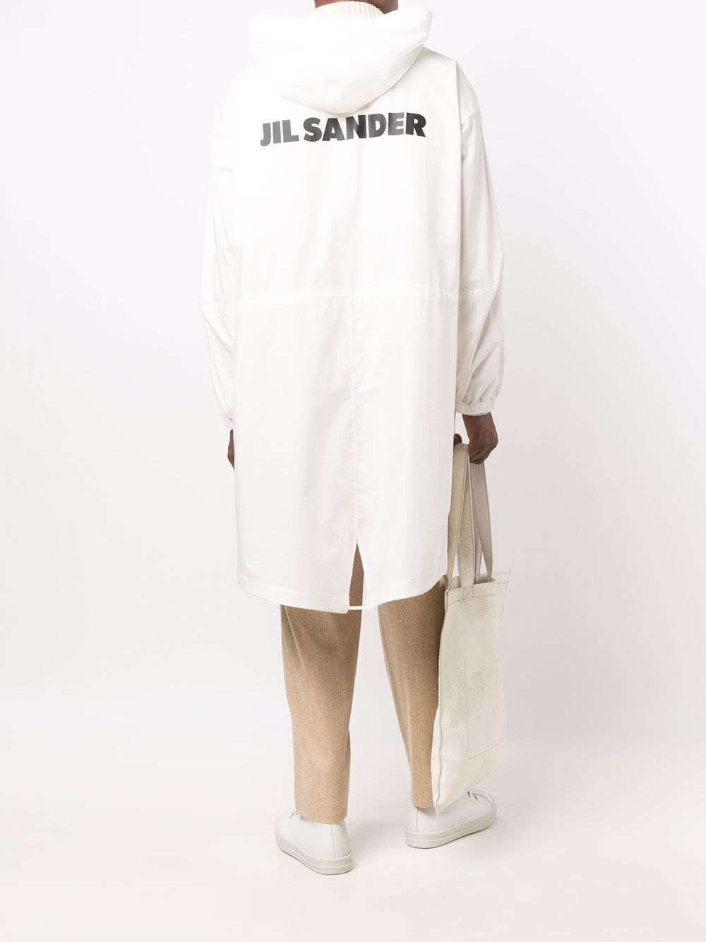 фото Jil sander пальто с логотипом