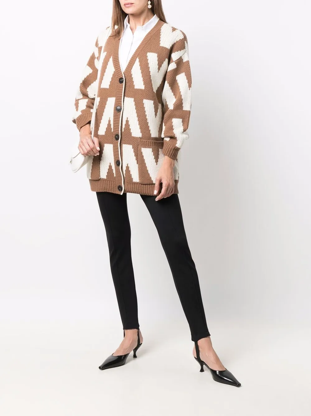 Valentino Garavani Wollen vest Bruin