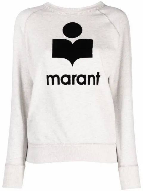 Isabel Marant Étoile sudadera con logo y cuello redondo