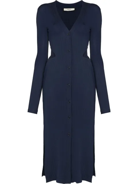 Elleme cut-out V-neck midi dress