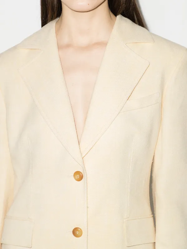 【送料&関税込】Nanushka Manouk Single-breasted Blazer Nanushka Manouk single-breasted Blazer | Neutrals | FARFETCH MY