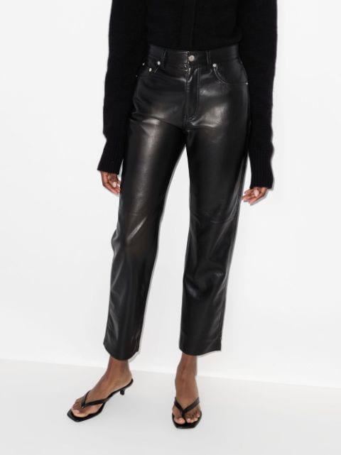 cropped flared trousers