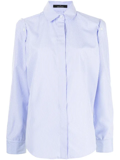 Rokh pinstripe-print tailored long-sleeve shirt