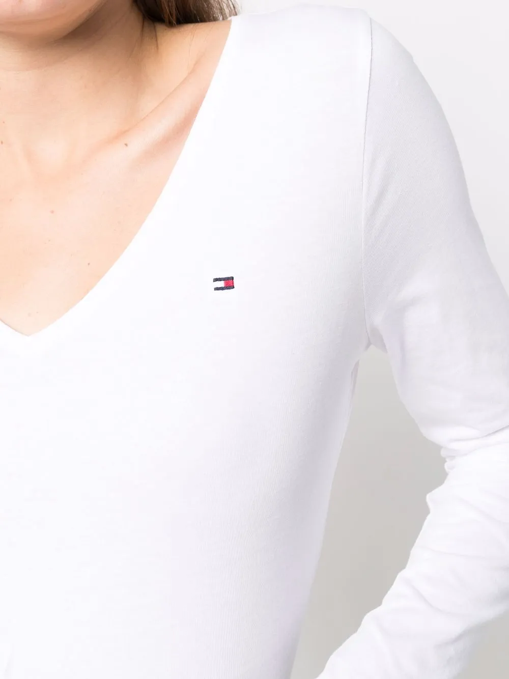 фото Tommy hilfiger футболка из органического хлопка с длинными рукавами