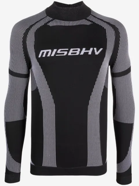 MISBHV 로고 프린트 긴소매 탑