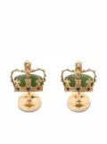 Dolce & Gabbana 18K yellow gold Royal jade, ruby and sapphire cufflinks