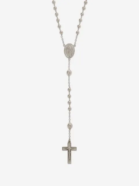 Dolce & Gabbana 18K white gold Sicily Rosary necklace