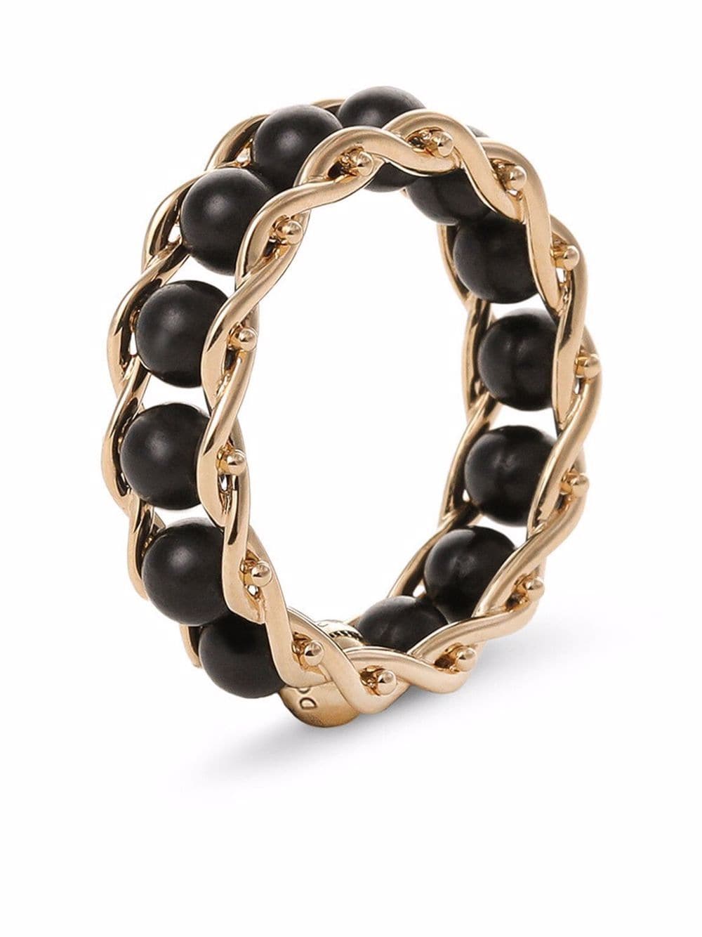 Shop Dolce & Gabbana Bead-embellished Ring In Gold