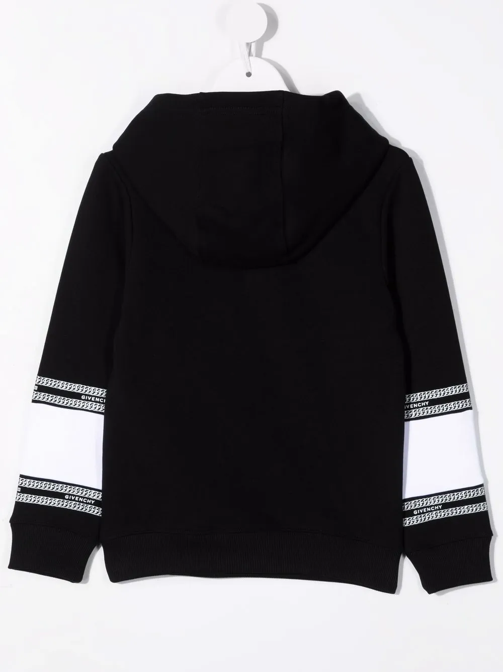Givenchy Kids Hoodie met logo afwerking - Zwart