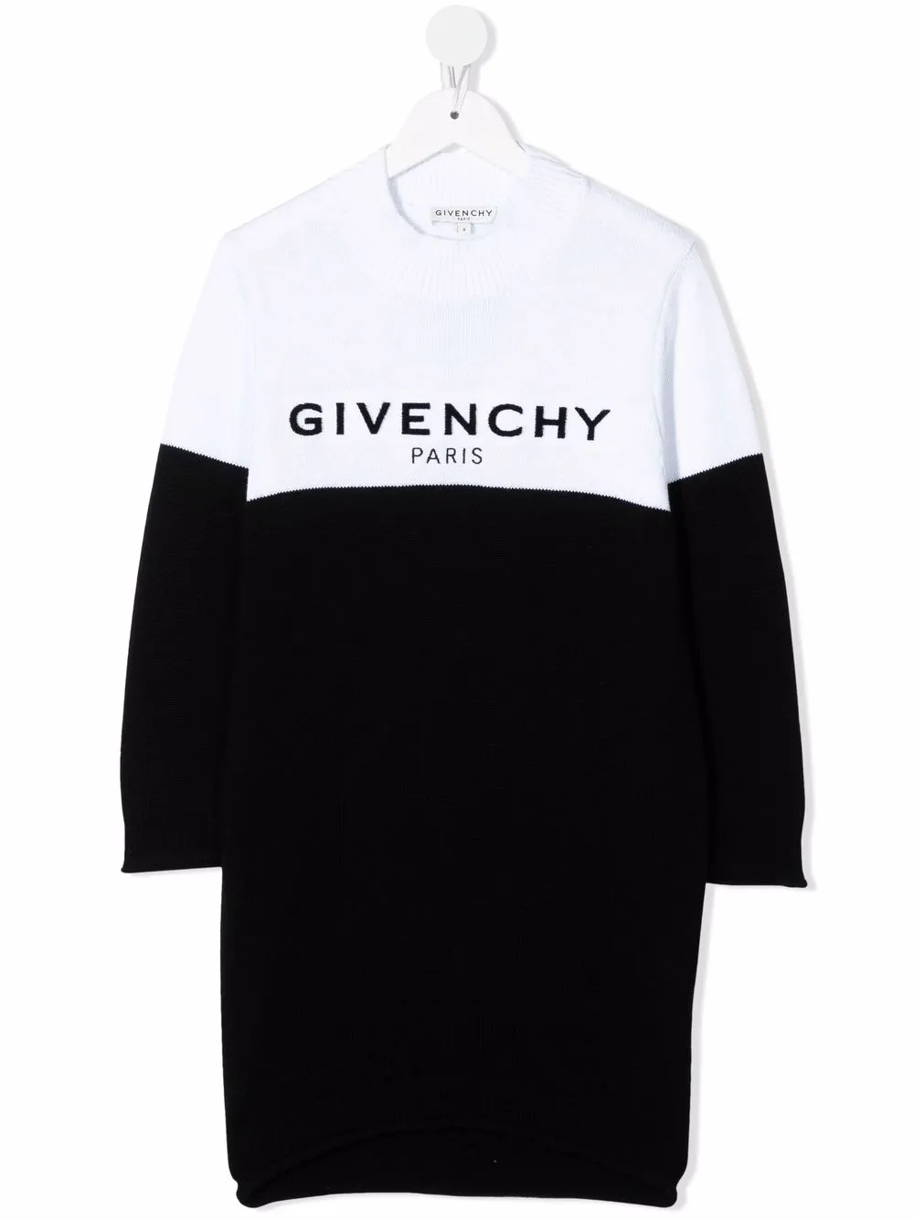 

Givenchy Kids vestido estilo sudadera con logo - Negro