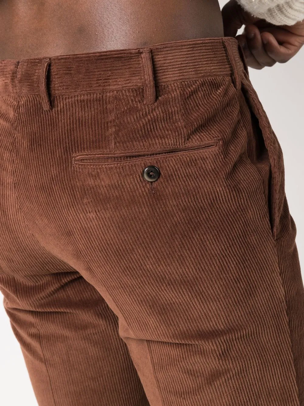 фото Pt01 вельветовые брюки прямого кроя