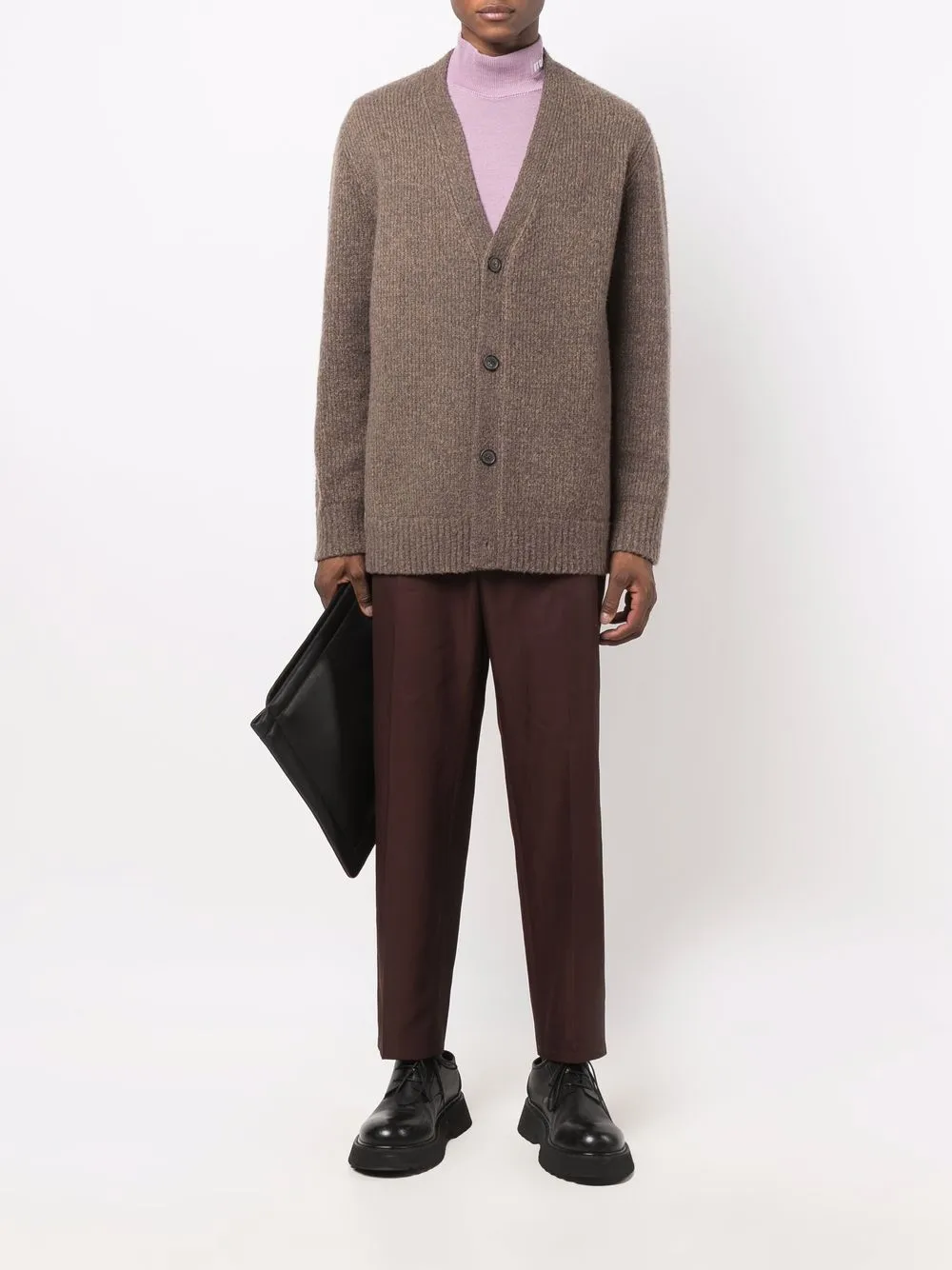 Jil Sander Geplooide pantalon - Bruin