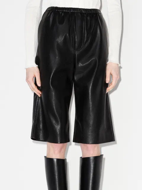 Nanushka Wender faux-leather Bermuda 