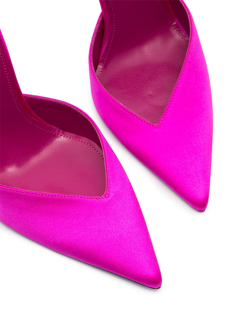 The Attico Perine satijnen pumps - Roze