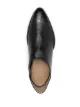 Marine Serre crescent moon-print flat leather shoes