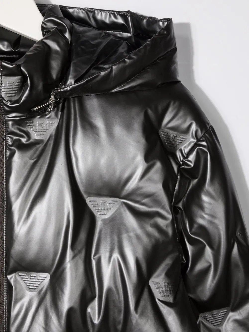 фото Emporio armani kids пуховик с тисненым логотипом