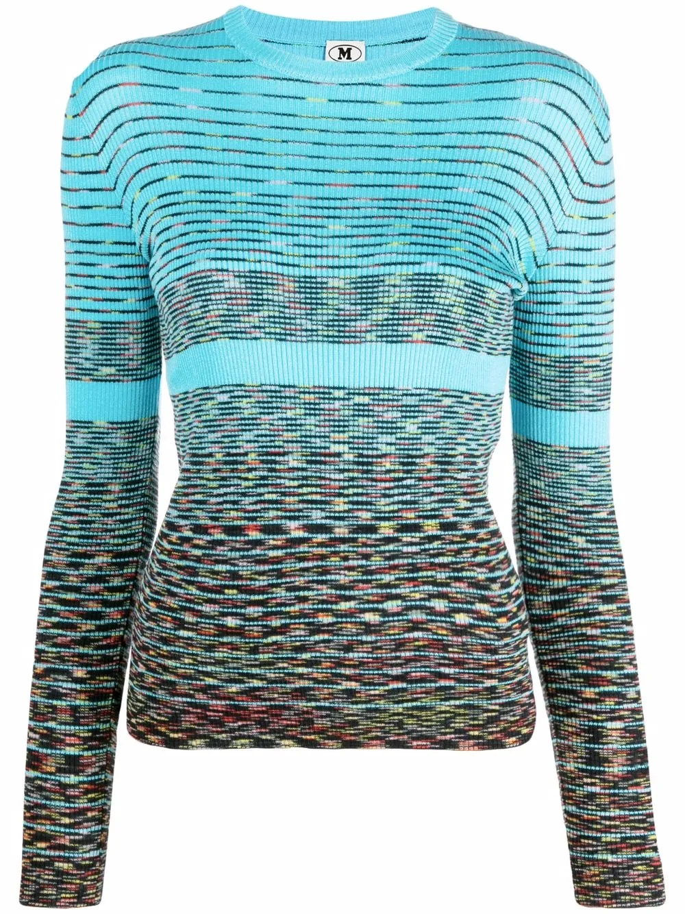 фото M missoni топ из смесовой шерсти в рубчик
