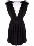 RED Valentino star-print sleeveless mini dress - Black