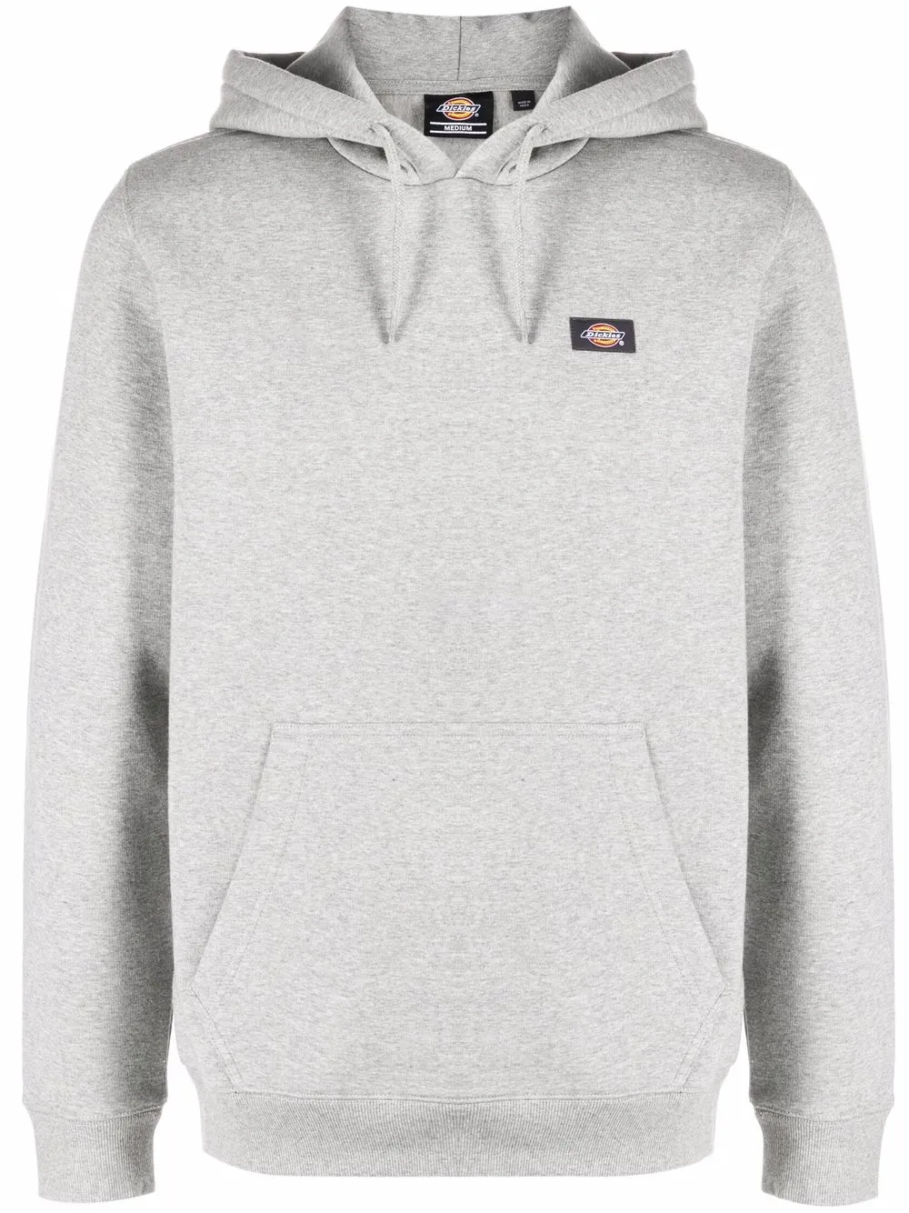 DICKIES logo-patch long-sleeve hoodie | Grey | Image 1