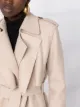 Harris Wharf London belted-waist wool trench coat