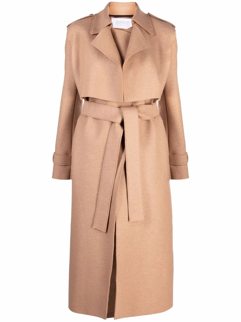 

Harris Wharf London belted-waist wool trench coat - Neutrals